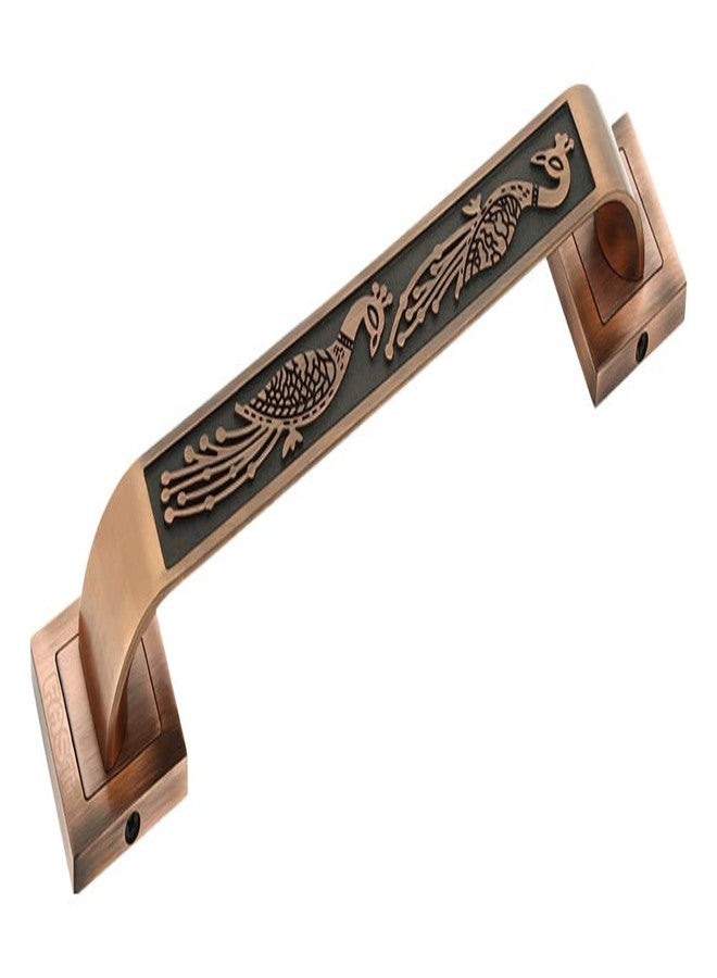 مقبض باب رئيسي سريع DH12Z بتصميم طاووس، 12 بوصة أو مقابض سحب للباب (نحاس عتيق)